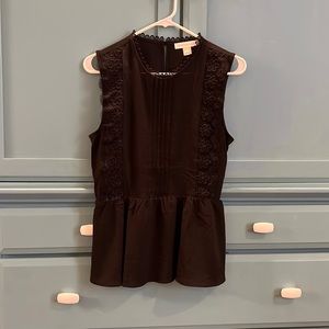 Monteau, black sleeveless blouse, Medium, NWT